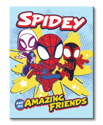 Spidey and His Amazing Friends Jump with Style - obraz na płótnie