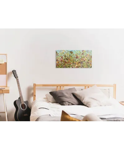 Meadow Sparrows - obraz na płótnie