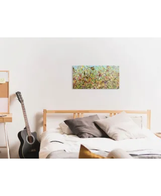 Meadow Sparrows - obraz na płótnie