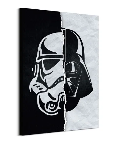 Star Wars Storm Trooper/Darth Vader - obraz na płótnie