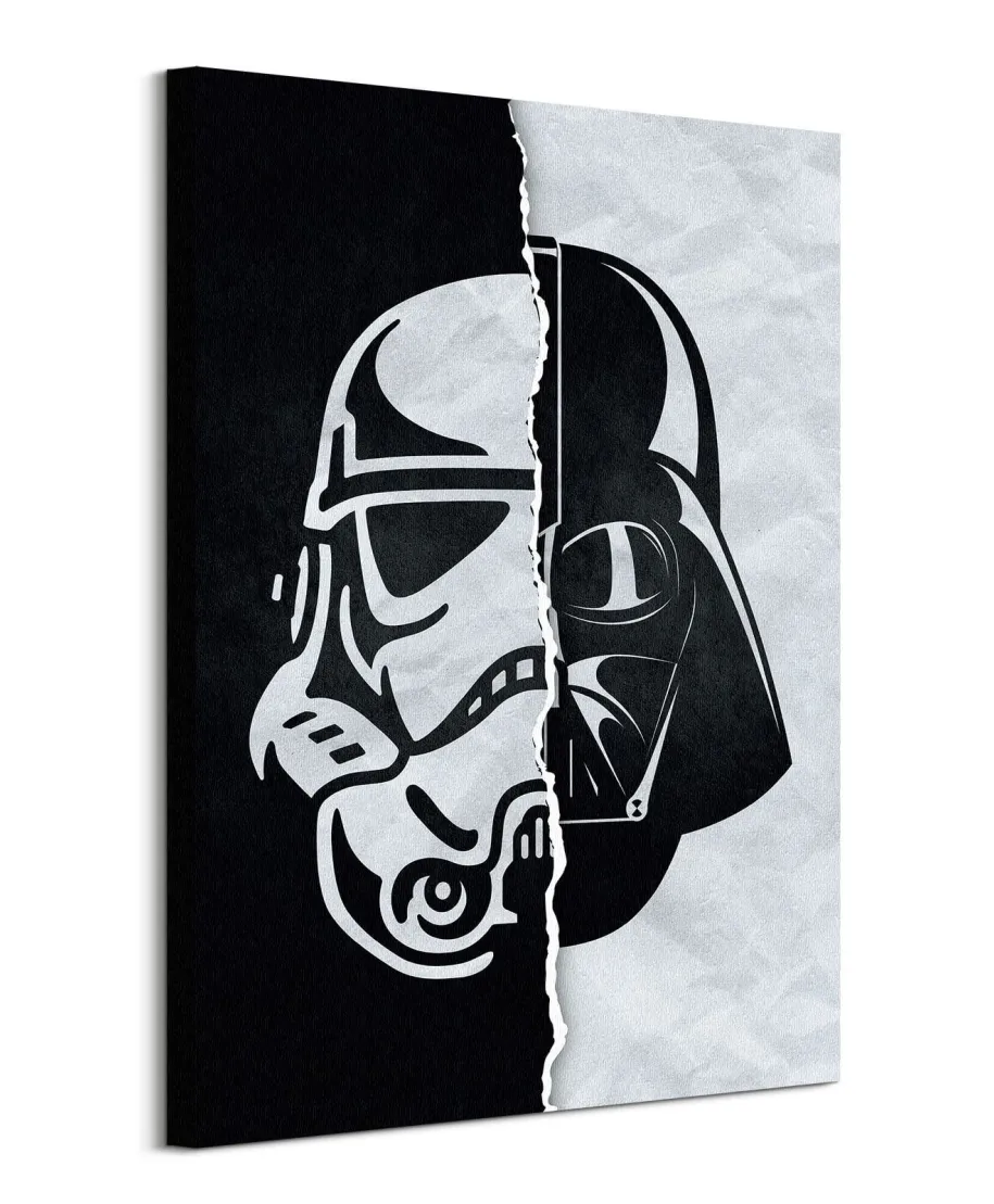 Star Wars Storm Trooper/Darth Vader - obraz na płótnie