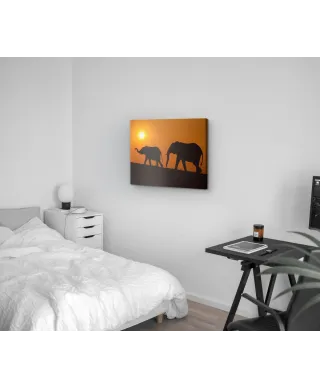 Chobe Silhouettes - obraz na płótnie