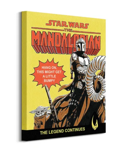 Star Wars The Mandalorian Hang On - obraz na płótnie