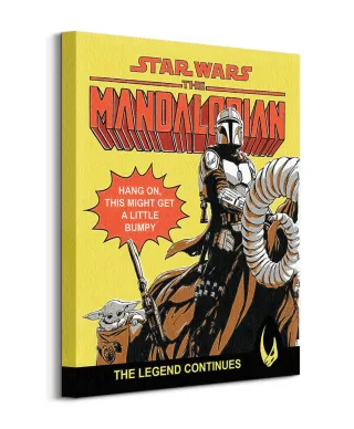 Star Wars The Mandalorian Hang On - obraz na płótnie