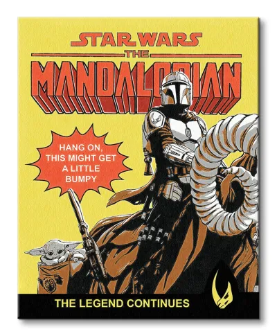 Star Wars The Mandalorian Hang On - obraz na płótnie