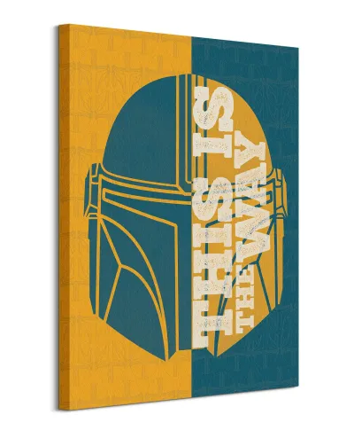 Star Wars The Mandalorian Half Quote - obraz na płótnie