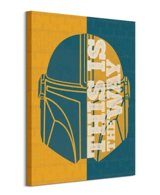 Star Wars The Mandalorian Half Quote - obraz na płótnie