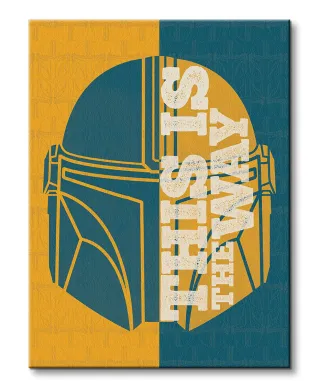 Star Wars The Mandalorian Half Quote - obraz na płótnie