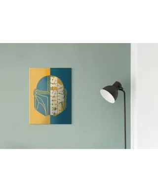 Star Wars The Mandalorian Half Quote - obraz na płótnie