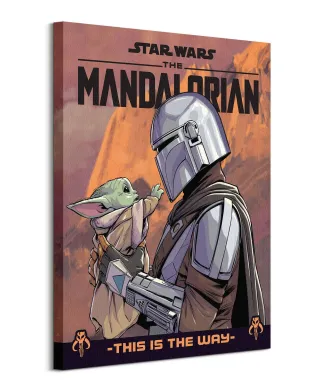 Star Wars The Mandalorian Hello Little - obraz na płótnie