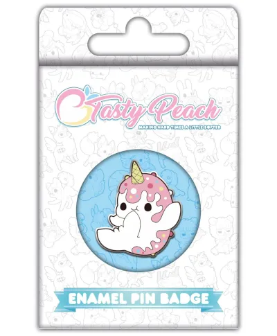 Tasty Peach Nomwhal - przypinka