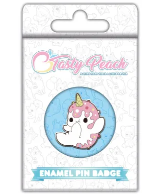 Tasty Peach Nomwhal - przypinka