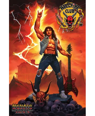 Stranger Things 4 Hellfire Club Rock God - plakat