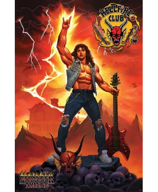 Stranger Things 4 Hellfire Club Rock God - plakat