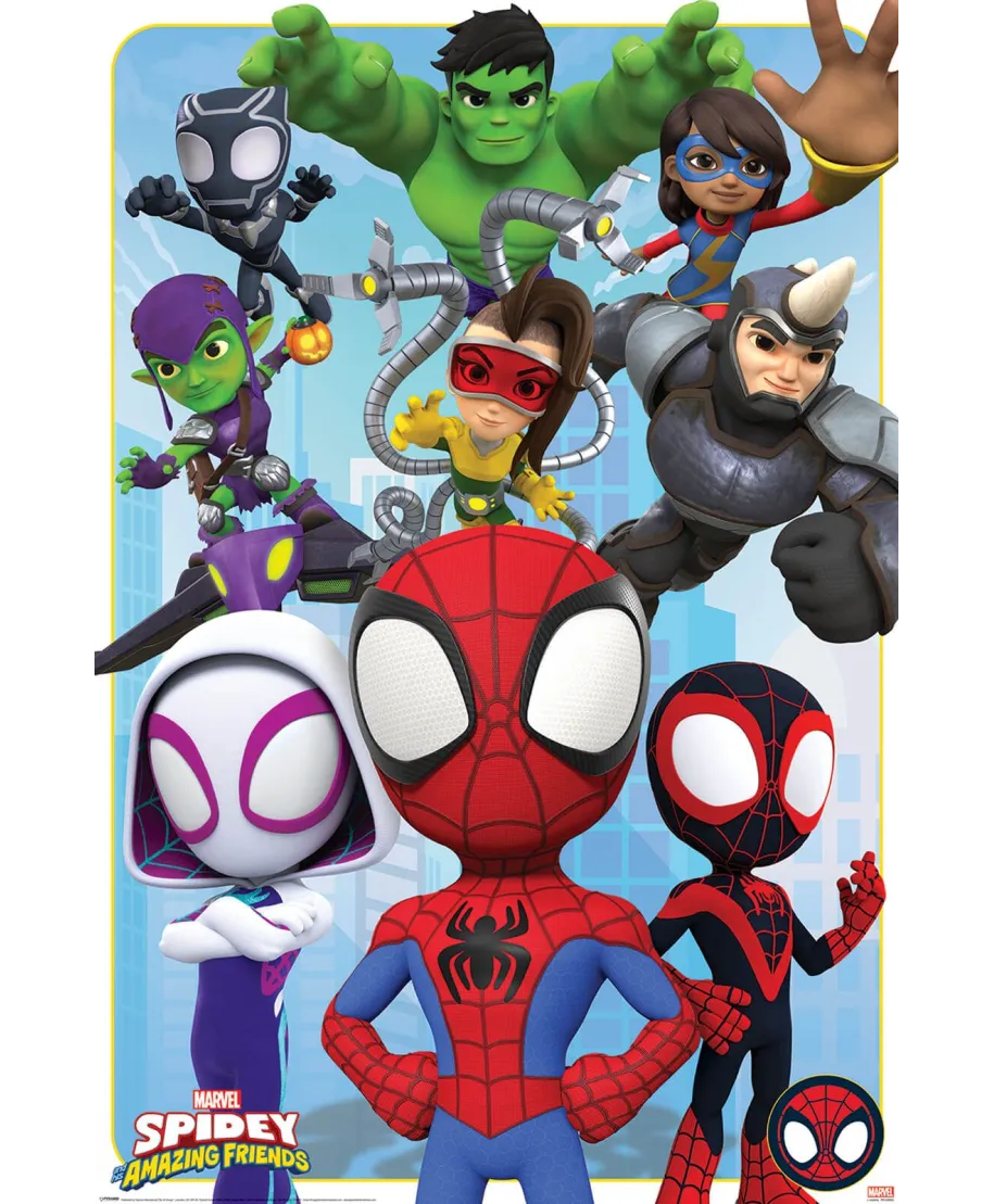Spidey And His Amazing Friends Goodies And Baddies - plakat