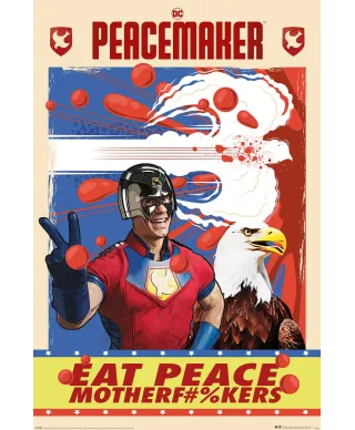 Peacemaker and Eagly Eat Peace - plakat