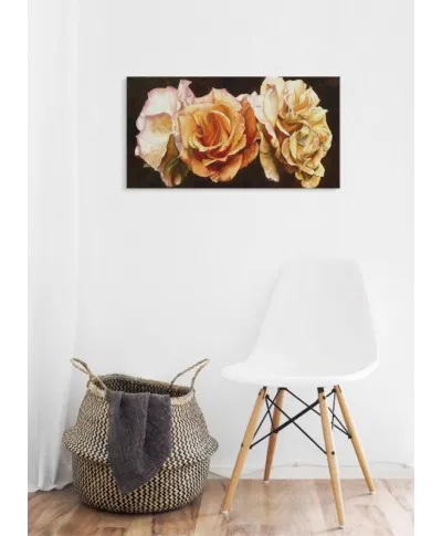 Obraz na ścianę - Kwiaty - Rose Trio - 50x100 cm