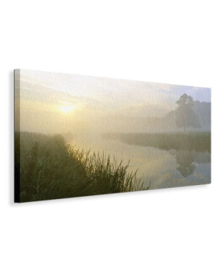 River Aln Dawn - Obraz na płótnie