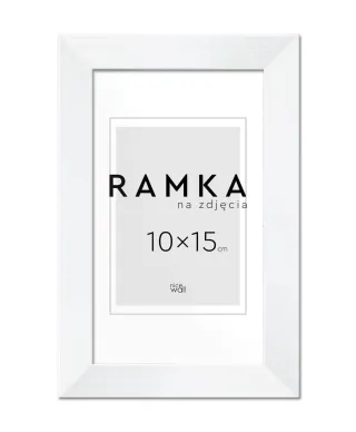 Ramka na zdjęcia 10x15 cm Biała