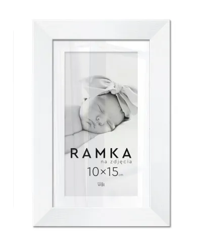 Ramka na zdjęcia 10x15 cm Biała