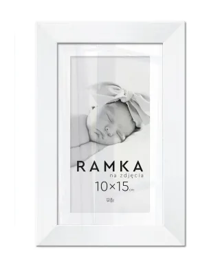 Ramka na zdjęcia 10x15 cm Biała