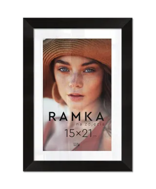 Ramka na zdjęcia 15x21 cm z podpórką Czarna