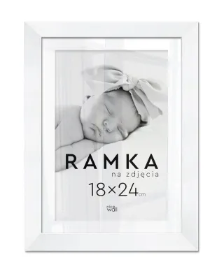 Ramka na zdjęcia 18x24 cm Biała