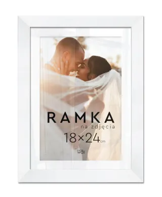 Ramka na zdjęcia 18x24 cm Biała