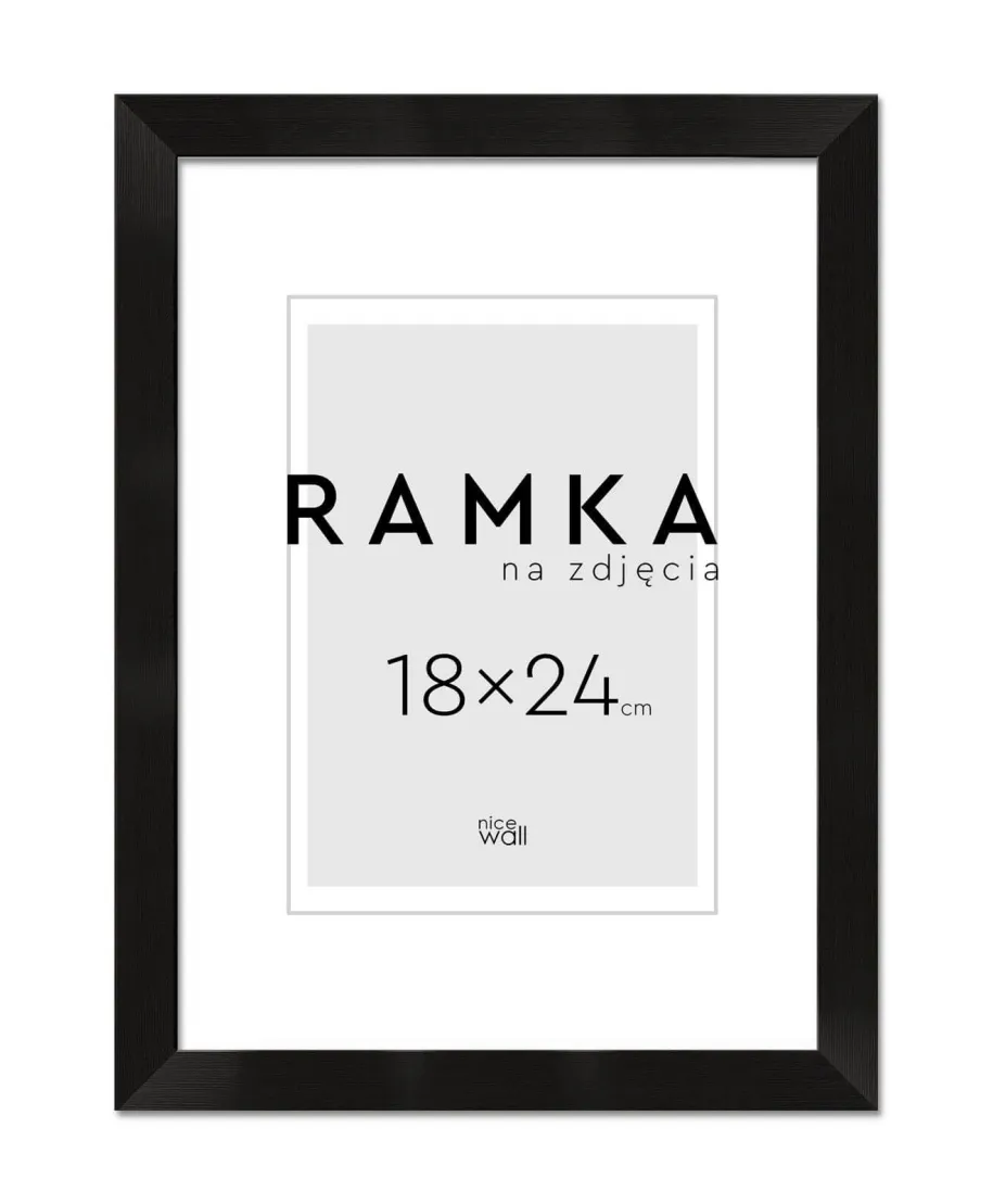 Ramka na zdjęcia 18x24 cm Czarna