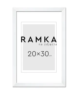 Ramka na zdjęcia 20x30 cm Biała