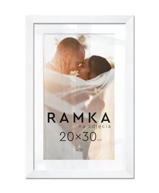 Ramka na zdjęcia 20x30 cm Biała