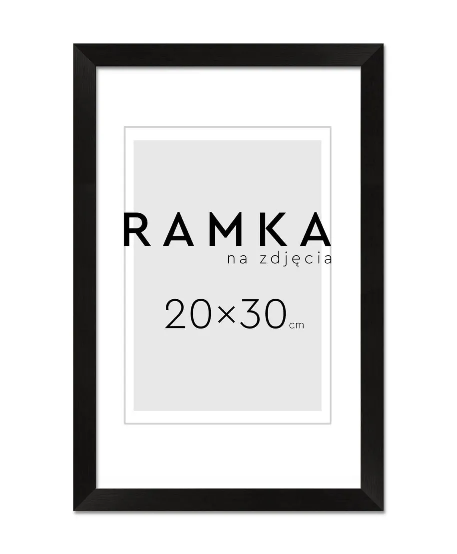 Ramka na zdjęcia 20x30 cm Czarna