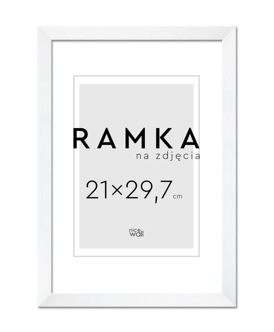 Ramka na zdjęcia A4 21x29,7 cm Biała