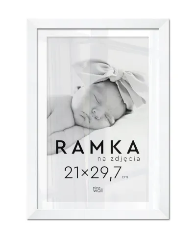 Ramka na zdjęcia A4 21x29,7 cm Biała
