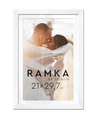 Ramka na zdjęcia A4 21x29,7 cm Biała