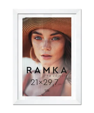 Ramka na zdjęcia A4 21x29,7 cm z podpórką Biała