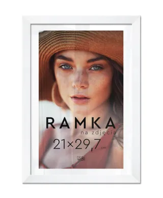 Ramka na zdjęcia A4 21x29,7 cm z podpórką Biała