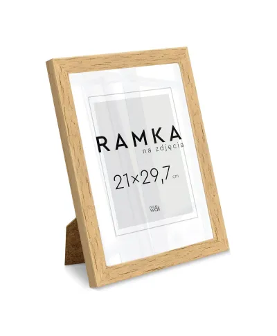 Ramka na zdjęcia A4 21x29,7 cm z podpórką Brzoza