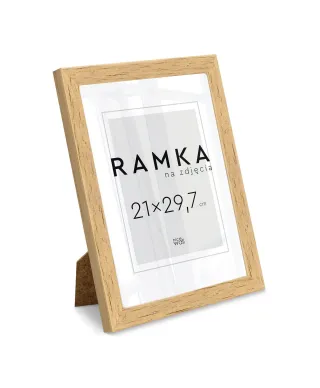 Ramka na zdjęcia A4 21x29,7 cm z podpórką Brzoza