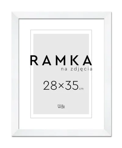 Ramka na zdjęcia 28x35 cm Biała