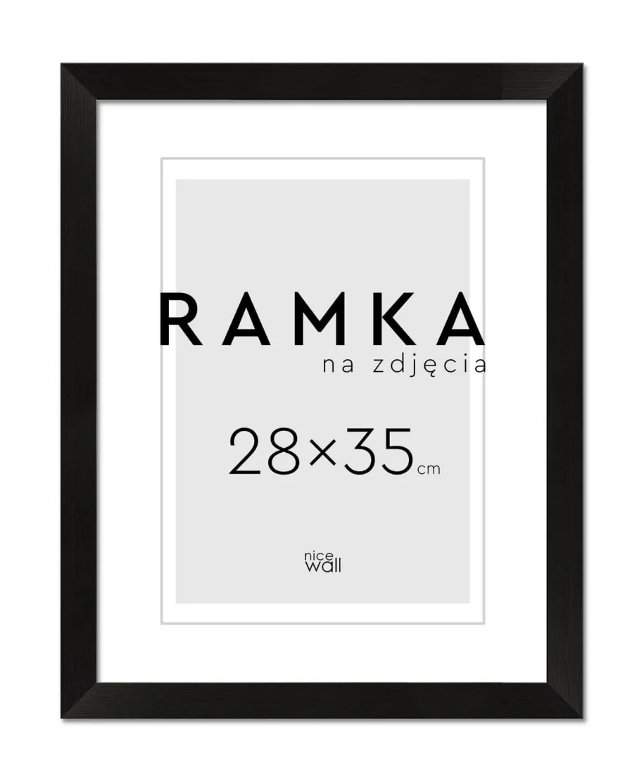 Ramka na zdjęcia 28x35 cm Czarna