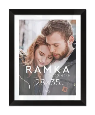 Ramka na zdjęcia 28x35 cm Czarna