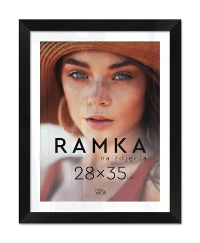 Ramka na zdjęcia 28x35 cm Czarna