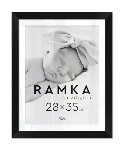 Ramka na zdjęcia 28x35 cm Czarna