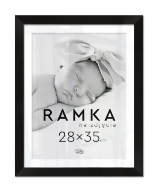 Ramka na zdjęcia 28x35 cm Czarna
