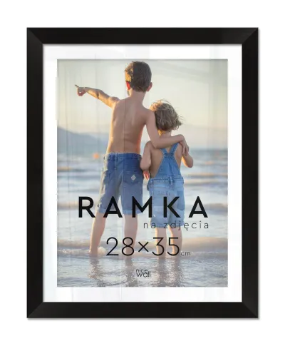 Ramka na zdjęcia 28x35 cm Czarna