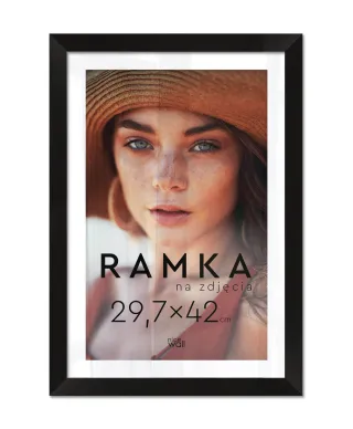 Ramka na zdjęcia A3 29,7x42 cm Czarna