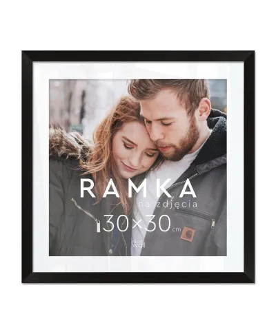Ramka na zdjęcia 30x30 cm Czarna