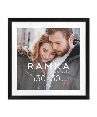 Ramka na zdjęcia 30x30 cm Czarna