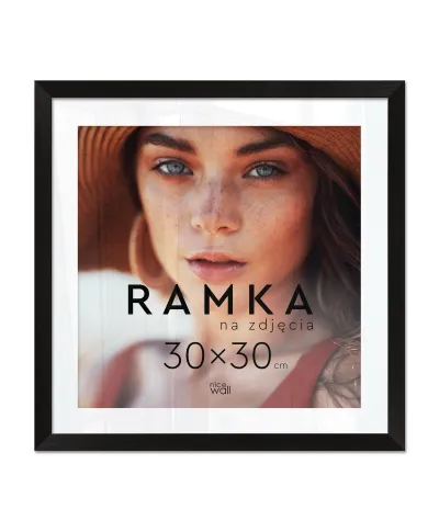 Ramka na zdjęcia 30x30 cm Czarna